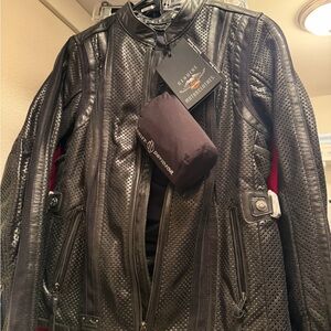 Harley-Davidson Black Perforated Moto Jacket